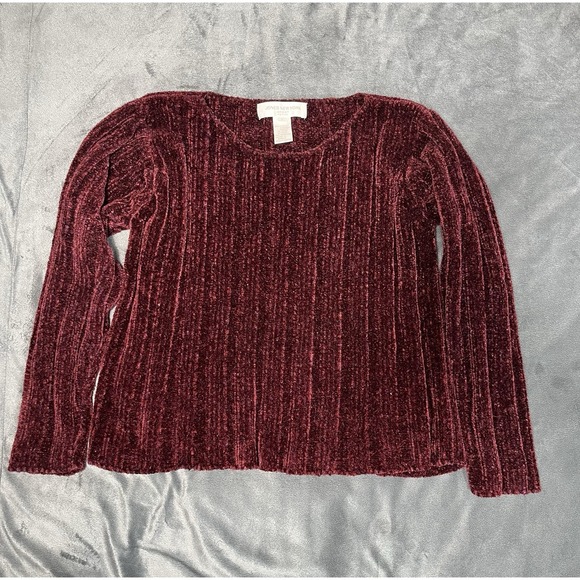 JONES NEW YORK women's wine color Pullover Sweater soft size P - Picture 3 of 8